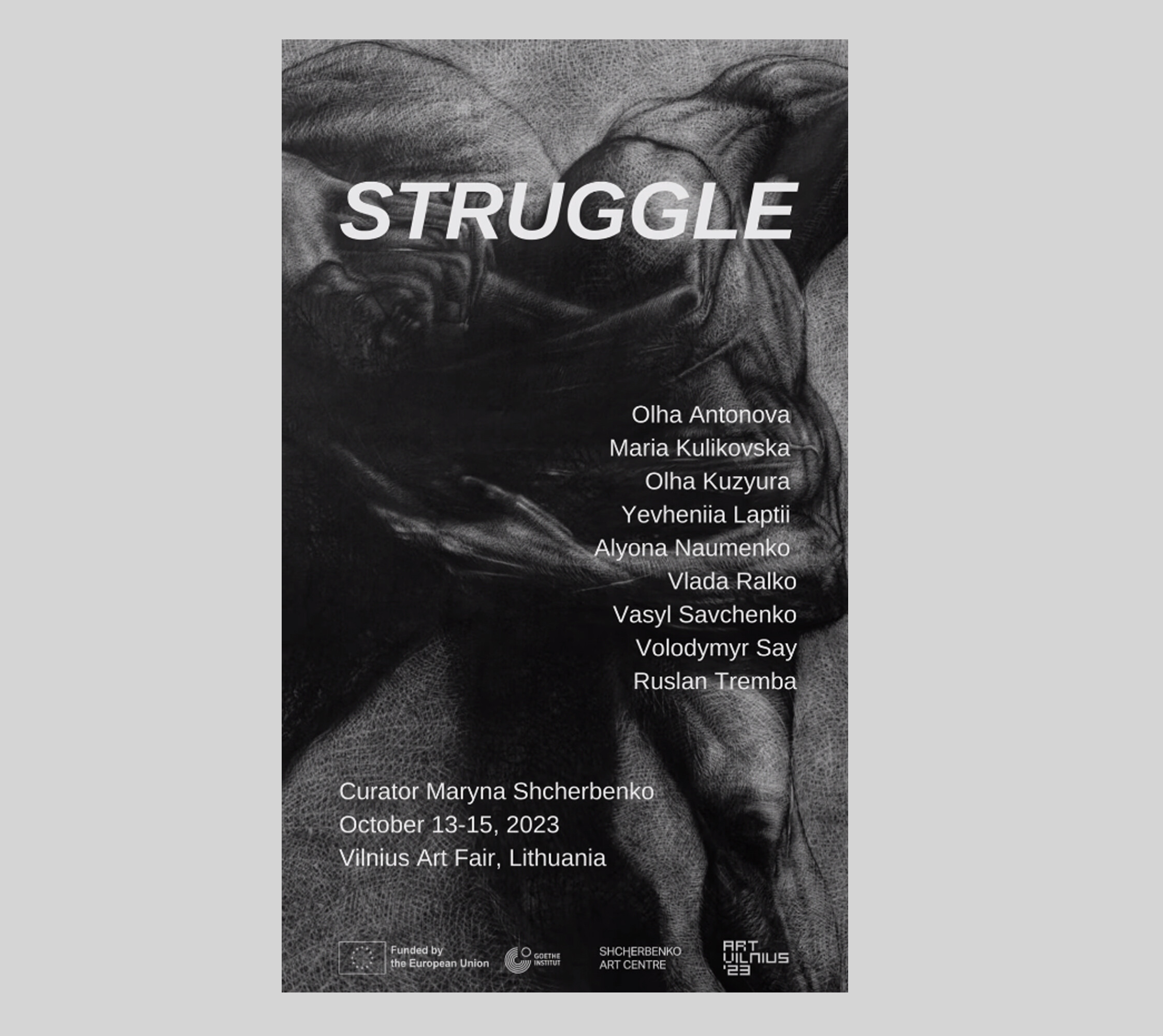 Інсталяція “Втрата”  представлена в рамках проєкту “Struggle” на Art Vilnius